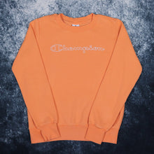 Load image into Gallery viewer, Vintage Orange Champion Spell Out Sweatshirt | Small
