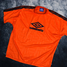 Load image into Gallery viewer, Vintage Orange Umbro Spell Out T Shirt | XXL

