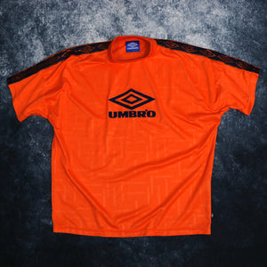 Vintage Orange Umbro Spell Out T Shirt | XXL