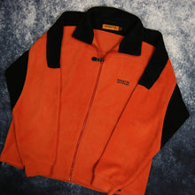 Load image into Gallery viewer, Vintage Orange &amp; Black Regatta Fleece Jacket
