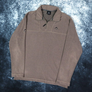 Vintage Pale Brown K-Way 1/4 Zip Fleece | Medium