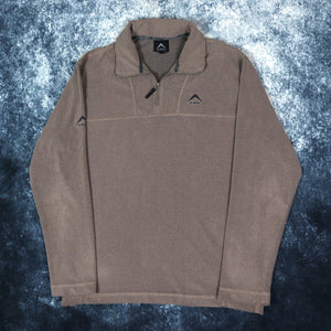 Vintage Pale Brown K-Way 1/4 Zip Fleece | Medium