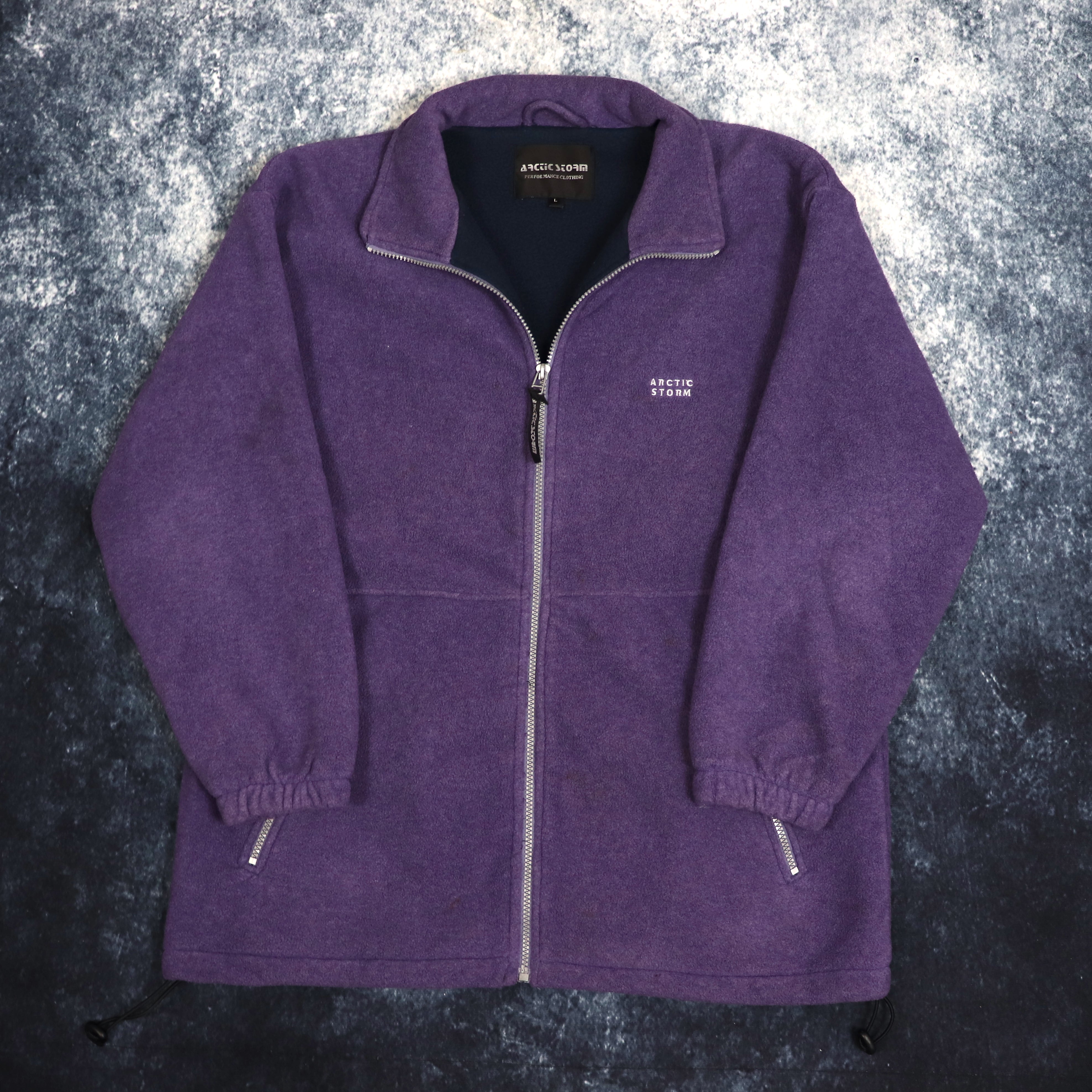 Vintage Purple Arctic Storm Fleece Jacket Large ragkid