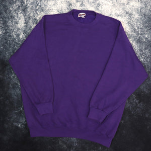 Vintage 90s Purple Brittania Sport Heavyweight Sweatshirt | XXL