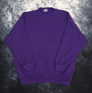 Vintage 90s Purple Brittania Sport Heavyweight Sweatshirt | XXL