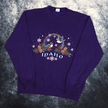 Load image into Gallery viewer, Vintage Purple Idaho USA Sweatshirt | Small
