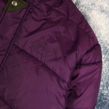 Load image into Gallery viewer, Vintage Purple Puffer Jacket
