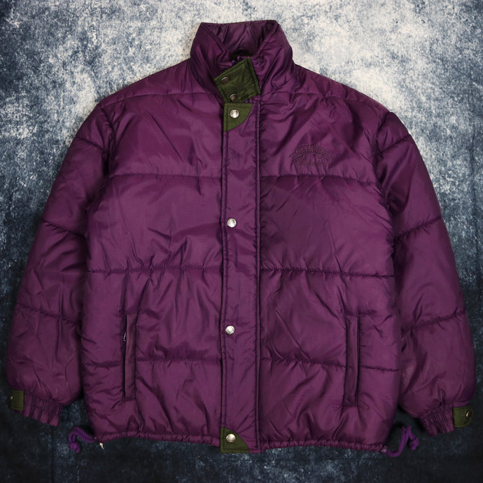 Vintage Purple Puffer Jacket
