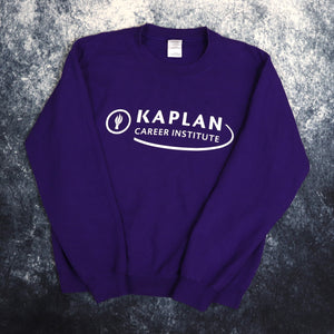 Vintage Purple USA Print Sweatshirt | XS