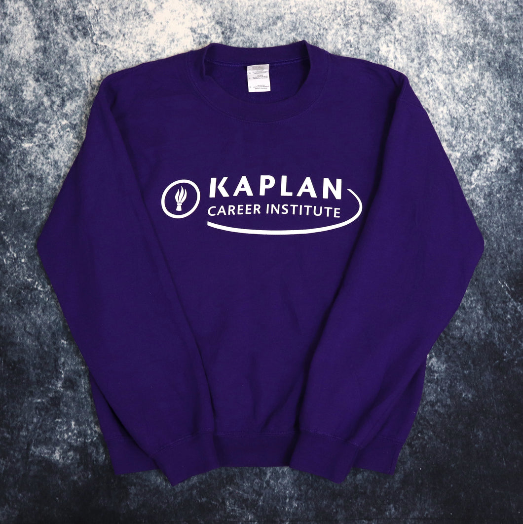 Vintage Purple USA Print Sweatshirt | XS