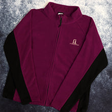 Load image into Gallery viewer, Vintage Purple &amp; Black Stonehenge Fleece Jacket | Large
