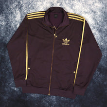 Load image into Gallery viewer, Vintage Purple &amp; Gold Adidas Trefoil Track Jacket | Medium
