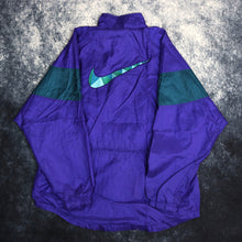 Load image into Gallery viewer, Vintage Purple &amp; Green Nike Windbreaker Jacket
