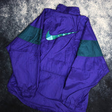 Load image into Gallery viewer, Vintage Purple &amp; Green Nike Windbreaker Jacket
