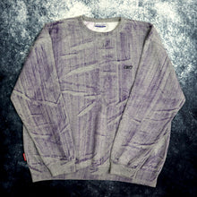 Load image into Gallery viewer, Vintage Purple &amp; Grey Tie Dye Sweatshirt | Small
