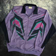 Load image into Gallery viewer, Vintage Purple &amp; Navy Adidas Trefoil Track Jacket
