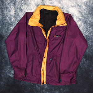 Vintage Purple & Yellow Berghaus Aquafoil Windbreaker Jacket | Medium