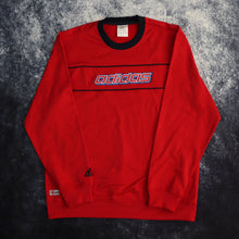 Load image into Gallery viewer, Vintage Red Adidas Spell Out Sweatshirt | Medium
