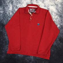 Load image into Gallery viewer, Vintage Red FatFace Mountain Climbing Collared Sweatshirt | Medium
