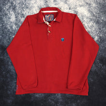 Load image into Gallery viewer, Vintage Red FatFace Mountain Climbing Collared Sweatshirt | Medium
