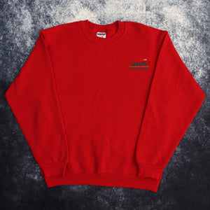Vintage Red Gilmer County Bank Apple Embroidered Sweatshirt | Small