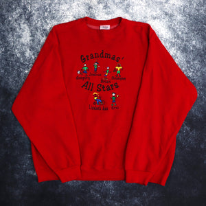 Vintage Red Grandma's All Stars Sweatshirt | XXL