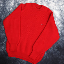 Load image into Gallery viewer, Vintage Red Kappa Heavyweight Ribbed Jumper | Medium
