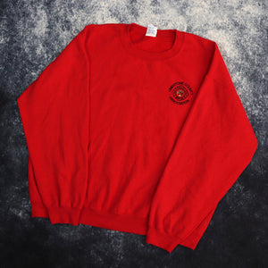 Vintage Red Limestone County Fire Rescue Sweatshirt | XL