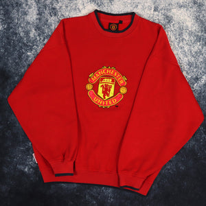 Vintage Red Manchester United Sweatshirt | Medium