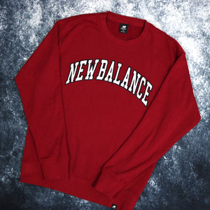 Vintage Red New Balance Spell Out Sweatshirt | Small