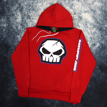 Load image into Gallery viewer, Vintage Red No Fear Skull Hoodie | Small
