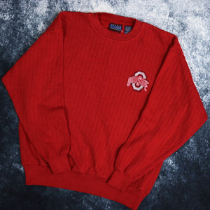 Vintage Red Ohio State Sweatshirt | Small