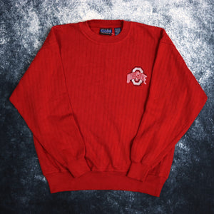 Vintage Red Ohio State Sweatshirt | Small