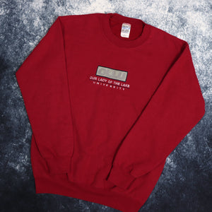 Vintage Red Our Lady Of The Lake University Sweatshirt | Small