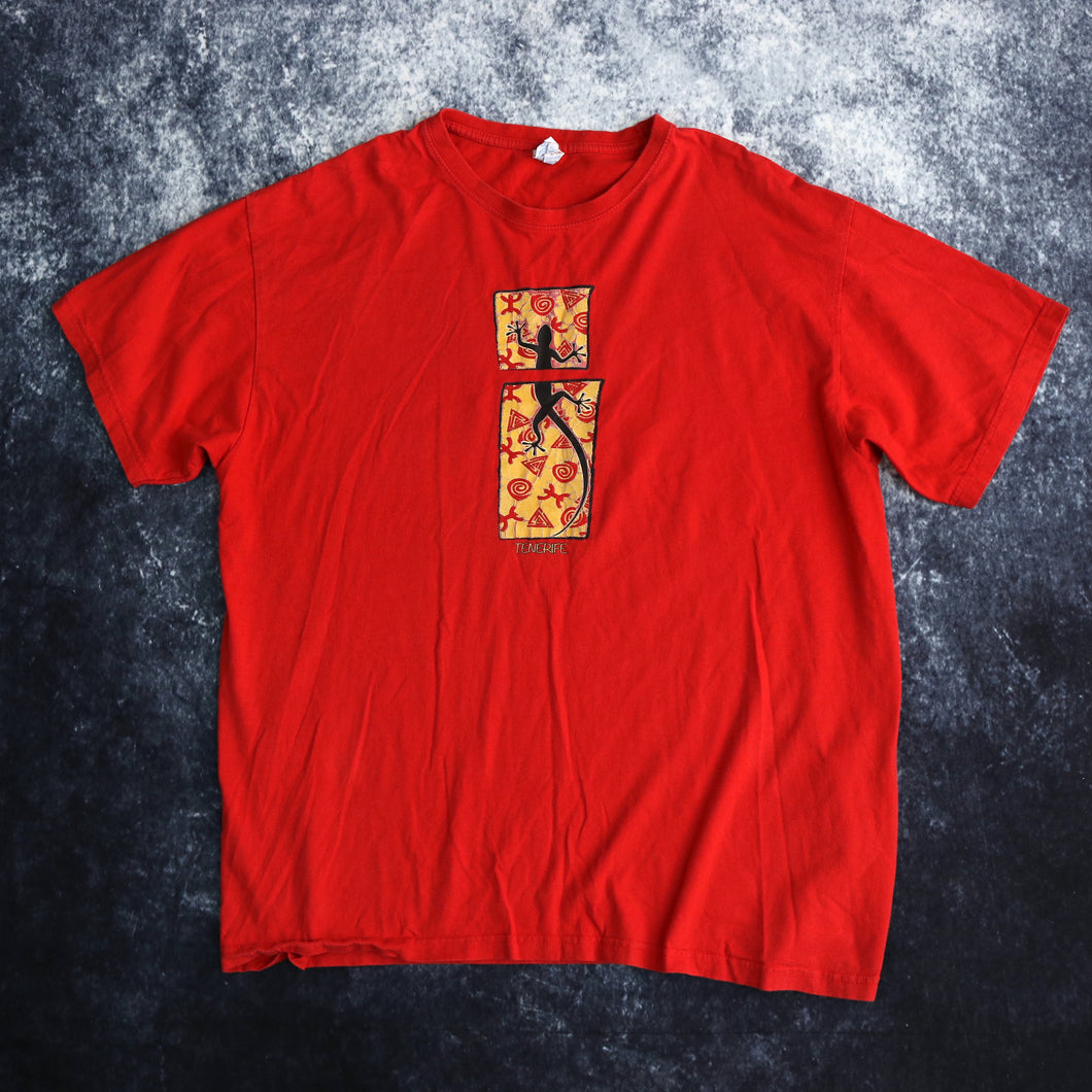 Vintage Red Tenerife T Shirt | XL
