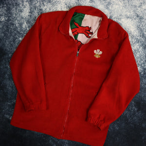 Vintage Red Wales Reversible Fleece Jacket