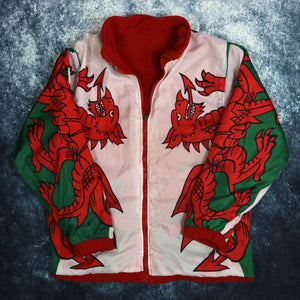 Vintage Red Wales Reversible Fleece Jacket