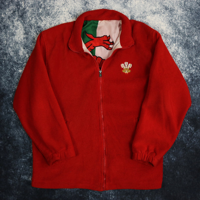 Vintage Red Wales Reversible Fleece Jacket