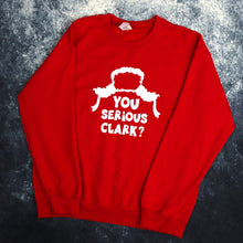 Load image into Gallery viewer, Vintage Red You Serious Clark Sweatshirt | Medium
