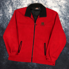 Load image into Gallery viewer, Vintage Red &amp; Black Canada Maple Leaf Fleece Jacket | Medium

