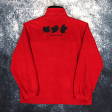 Load image into Gallery viewer, Vintage Red &amp; Black Canada Maple Leaf Fleece Jacket | Medium
