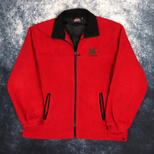 Load image into Gallery viewer, Vintage Red &amp; Black Canada Maple Leaf Fleece Jacket | Medium
