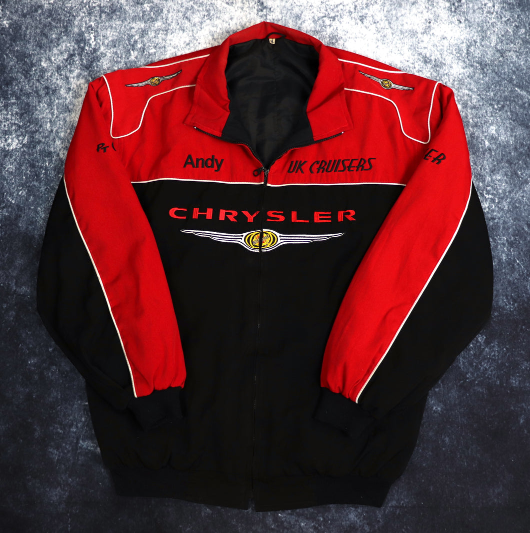 Vintage Red & Black Chrysler Racing Jacket | 5XL
