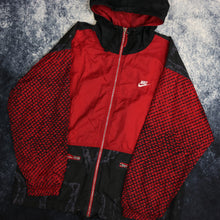 Load image into Gallery viewer, Vintage Red &amp; Black Nike Just Do It Windbreaker Jacket
