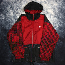 Load image into Gallery viewer, Vintage Red &amp; Black Nike Just Do It Windbreaker Jacket
