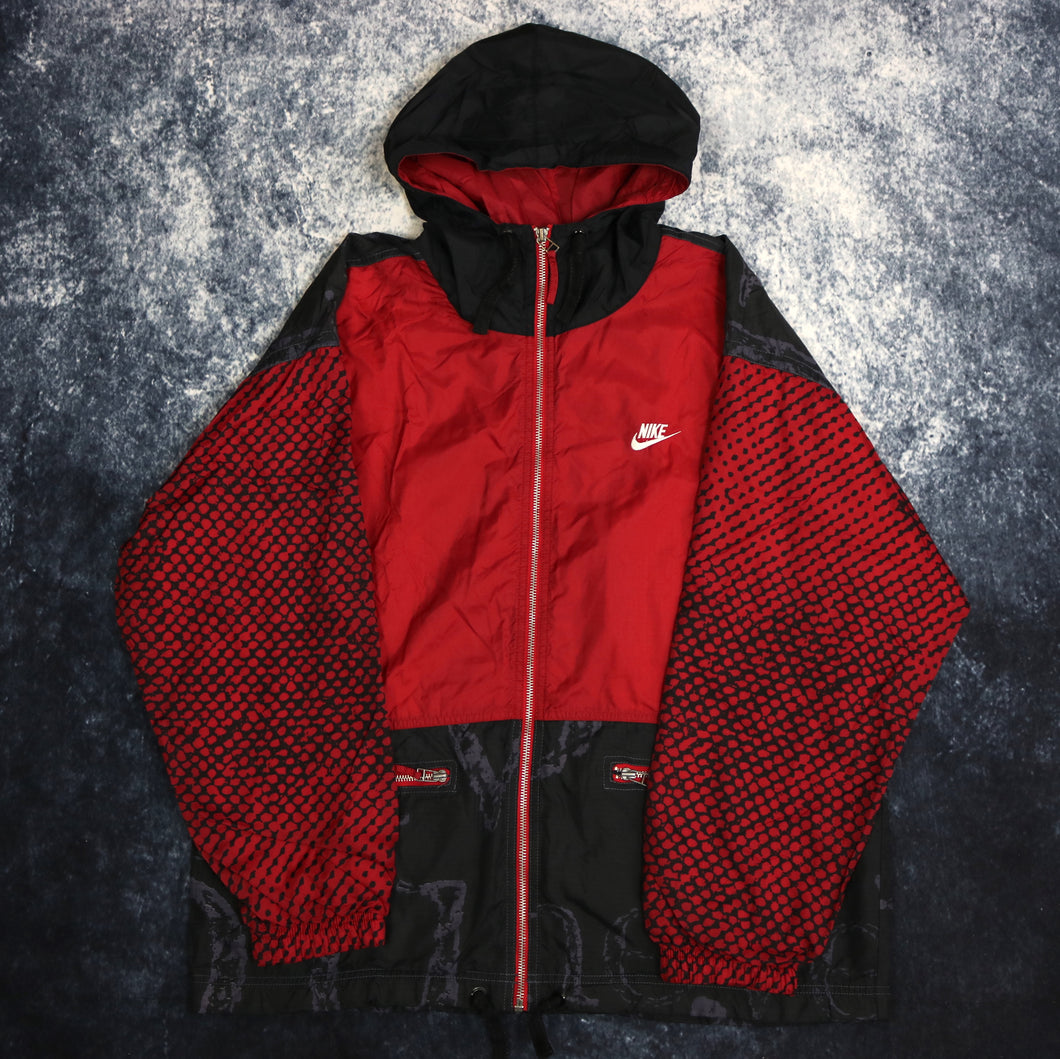 Vintage Red & Black Nike Just Do It Windbreaker Jacket