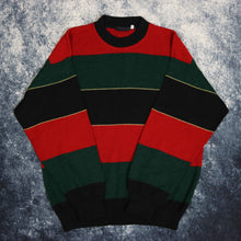 Load image into Gallery viewer, Vintage Red, Green &amp; Black Colour Block Jumper
