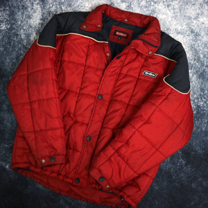 Vintage 90's Red & Navy Kickers Puffer Jacket | Large