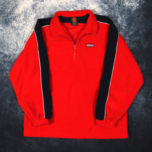 Load image into Gallery viewer, Vintage Red &amp; Navy Manchester United 1/4 Zip Fleece | Medium
