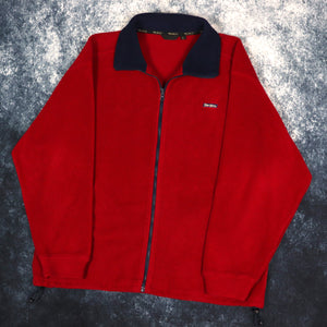Vintage Red & Navy Peter Storm Fleece Jacket | XL